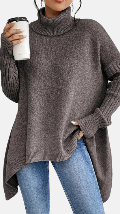 BRIGITTE – SUÉTER DE CUELLO ALTO LARGO