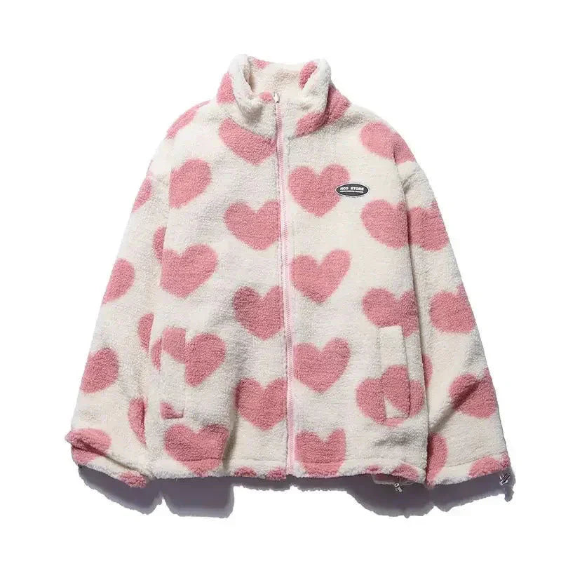 Chaqueta suave reversible con corazón Silamoda